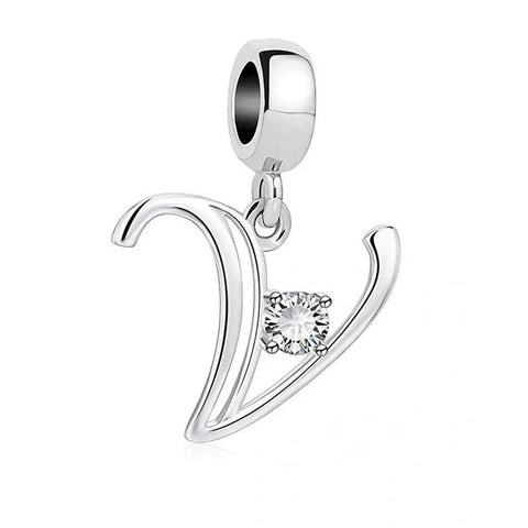 Elegant Crystal Letter A-Z Alphabet Charm - Elegant Crystal Letter A-Z Alphabet Charm