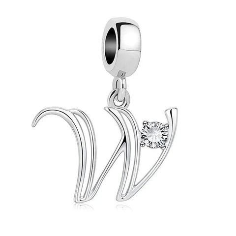 jewlouli letter-az-alphabet-pandora-charm-jewelry fits pandora bracelet