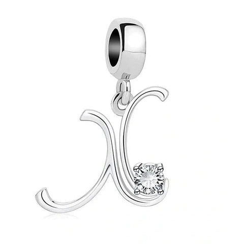 Elegant Crystal Letter A-Z Alphabet Charm - Elegant Crystal Letter A-Z Alphabet Charm