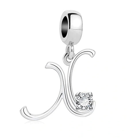 jewlouli letter-az-alphabet-pandora-charm-jewelry fits pandora bracelet