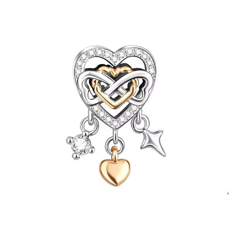  Tone Eternal Love Dangle Charm