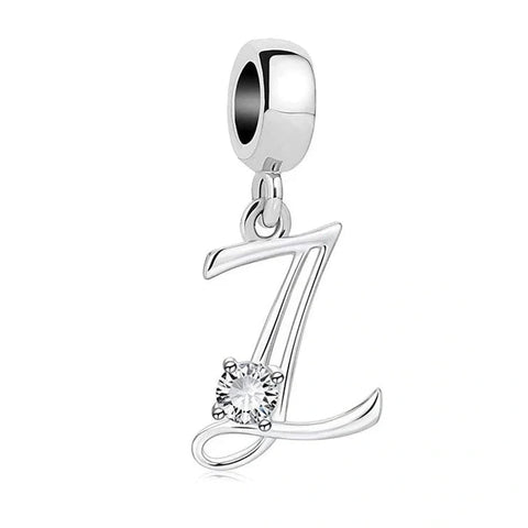 Elegant Crystal Letter A-Z Alphabet Charm - Elegant Crystal Letter A-Z Alphabet Charm