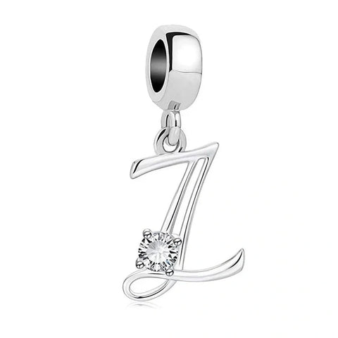 jewlouli letter-az-alphabet-pandora-charm-jewelry fits pandora bracelet
