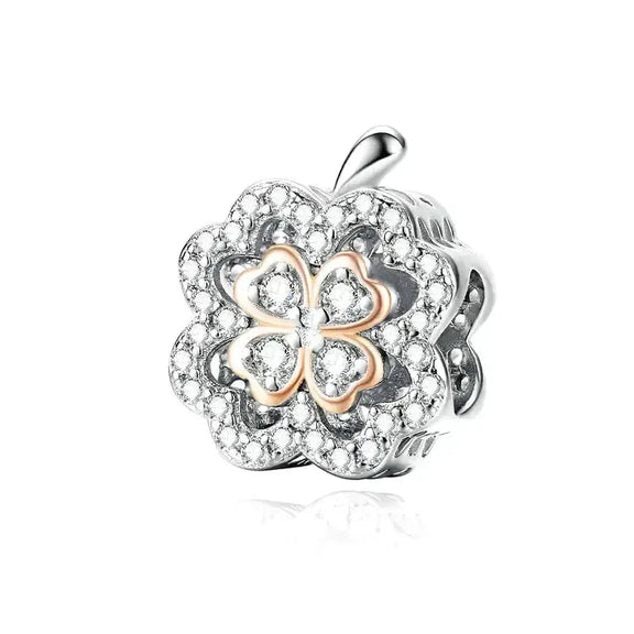 4 Leaf Clover Charm - 4-leaf-clover-charm fits Pandora bracelet Jewelry affordable charm