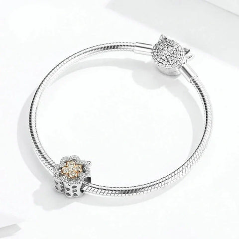 -leaf-clover-charm affordable fits Pandora bracelet Jewelry charm