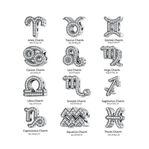 Sparkling Capricorn Charm