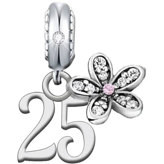 Sterling Silver  Birthday Dangle Charm