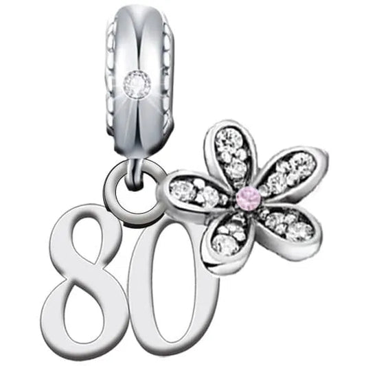 Sterling Silver  Birthday Dangle Charm