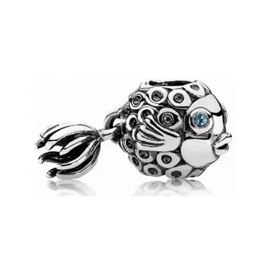 Sterling Silver Angel Fish Bead Charm