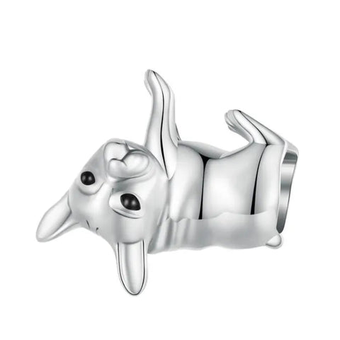 Sterling Silver Bulldog Charm