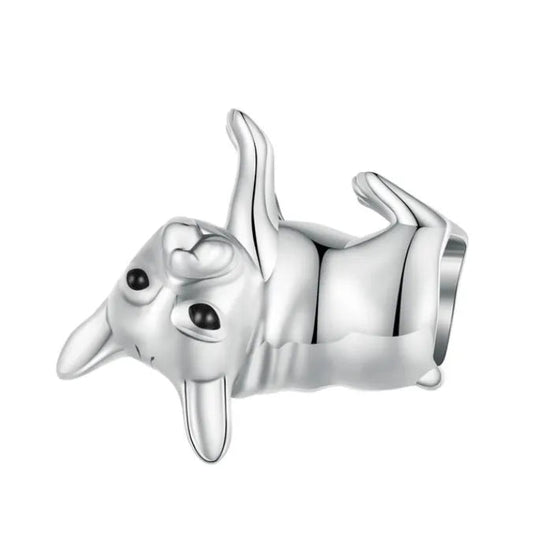 Sterling Silver Bulldog Charm