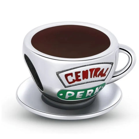 Sterling Silver Central Perk Coffee Charm - Sterling Silver Central Perk Coffee Charm