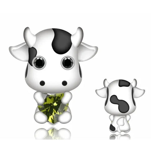 Sterling Silver Cow Charm