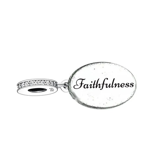  Sterling Silver Faithfulness Dangle Charm