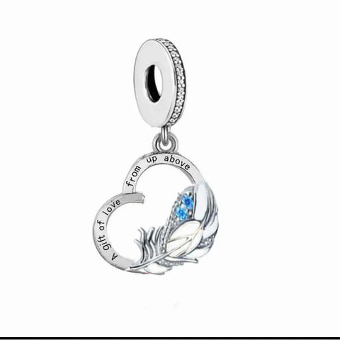  Sterling Silver Gift of Love Dangle Charm