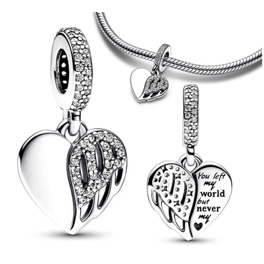 You Left My World But Never My Heart Charm