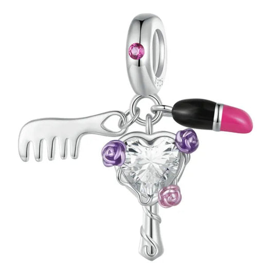 Sterling Silver Pink Lady Series Charm