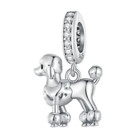  Sterling Silver Poodle dog Charm