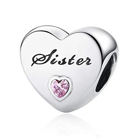 Sterling Silver SISTER Charm