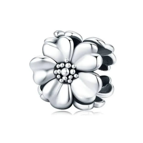  Sterling Silver Three Flower Spacer