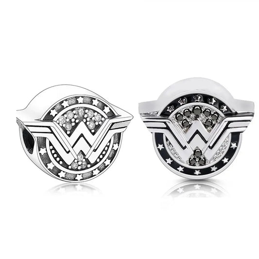  Sterling Silver Wonder Woman Bead Charm