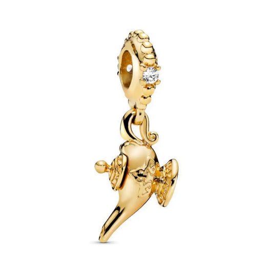 Aladdin- Golden Genie Lamp Dangle Charm