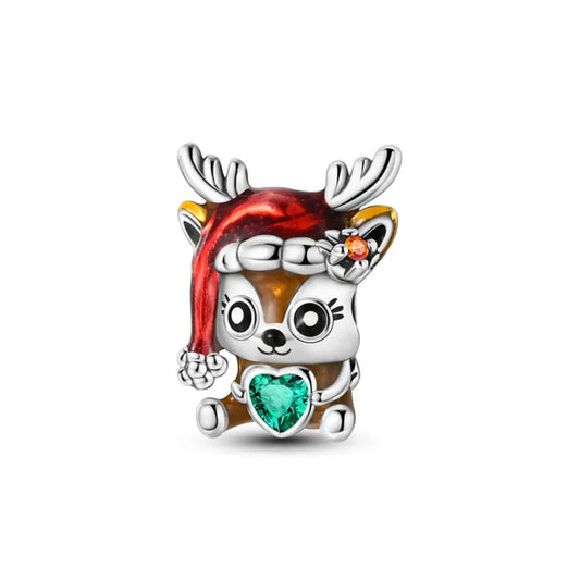 Baby Reindeer Christmas Charm