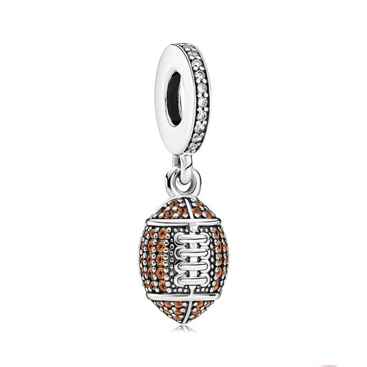 American Football Dangle Charm