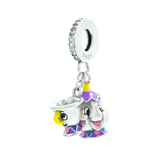 Beauty And The Beast- Miss Potts and Chip Double Dangle Charm