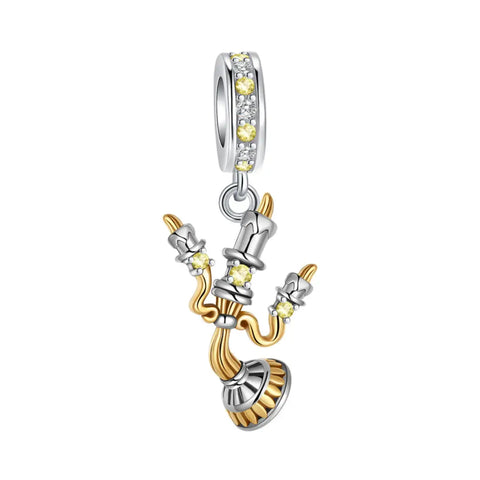 Beauty and the Beast- Lumiere Dangle Charm - Beauty and the Beast- Lumiere Dangle Charm