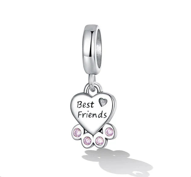 Best Friends Paw Heart Pandora Charm