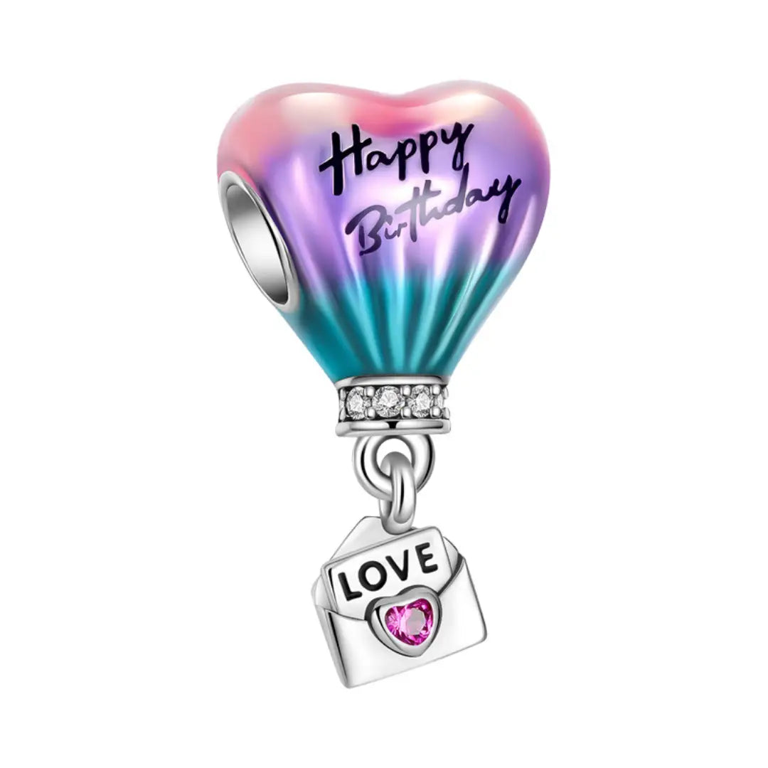 Birthday Love Balloon Dangle Charm