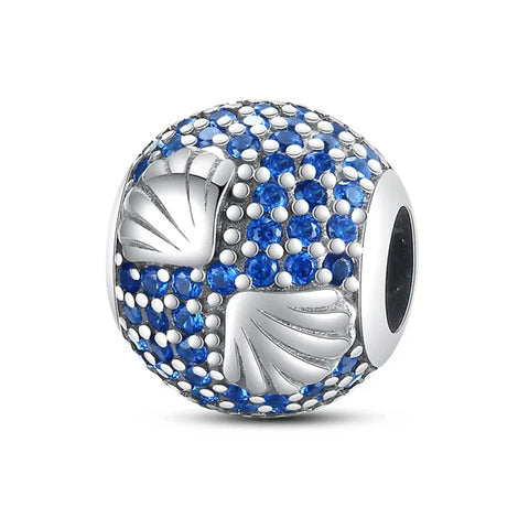 Blue And Silver Charms Bead Charm - Blue And Silver Charms Bead Pandora Charm
