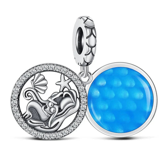 Blue And White With Elephant Charm