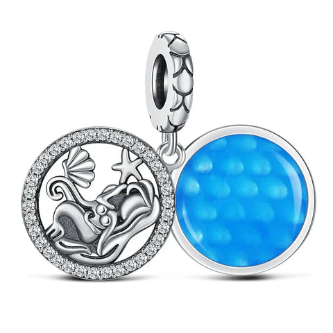 Blue And White With Elephant Pandora Charm