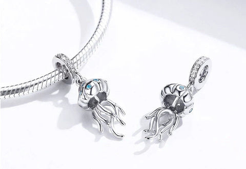 Blue Ocean Jellyfish Charm