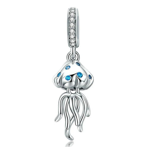 Blue Ocean Jellyfish Charm