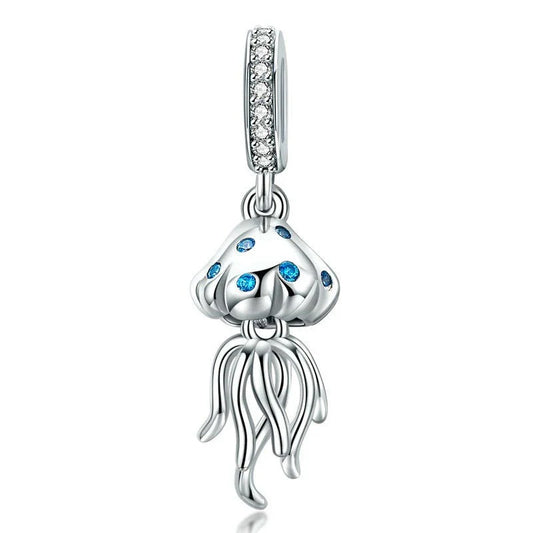 Blue Ocean Jellyfish Pandora Charm