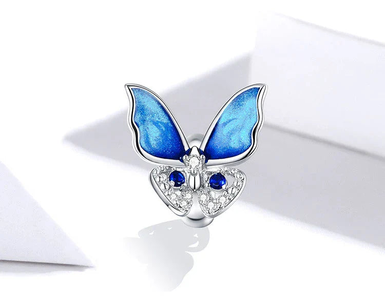 Blue Radiance Butterfly Wings Charm