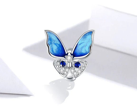 Blue Radiance Butterfly Wings Charm - Blue Radiance Butterfly Wings Charm