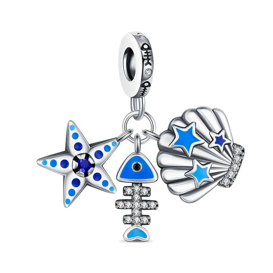Blue Sea Starfish Charm