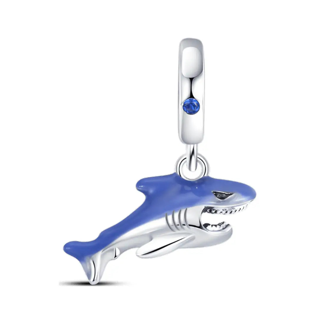 Blue Shark Dangle Charm