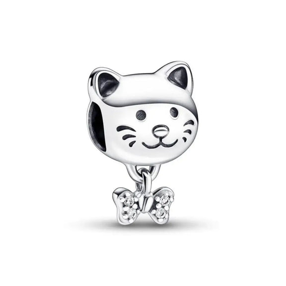 Pet Cat & Bow Charm - Pet Cat & Bow Charm