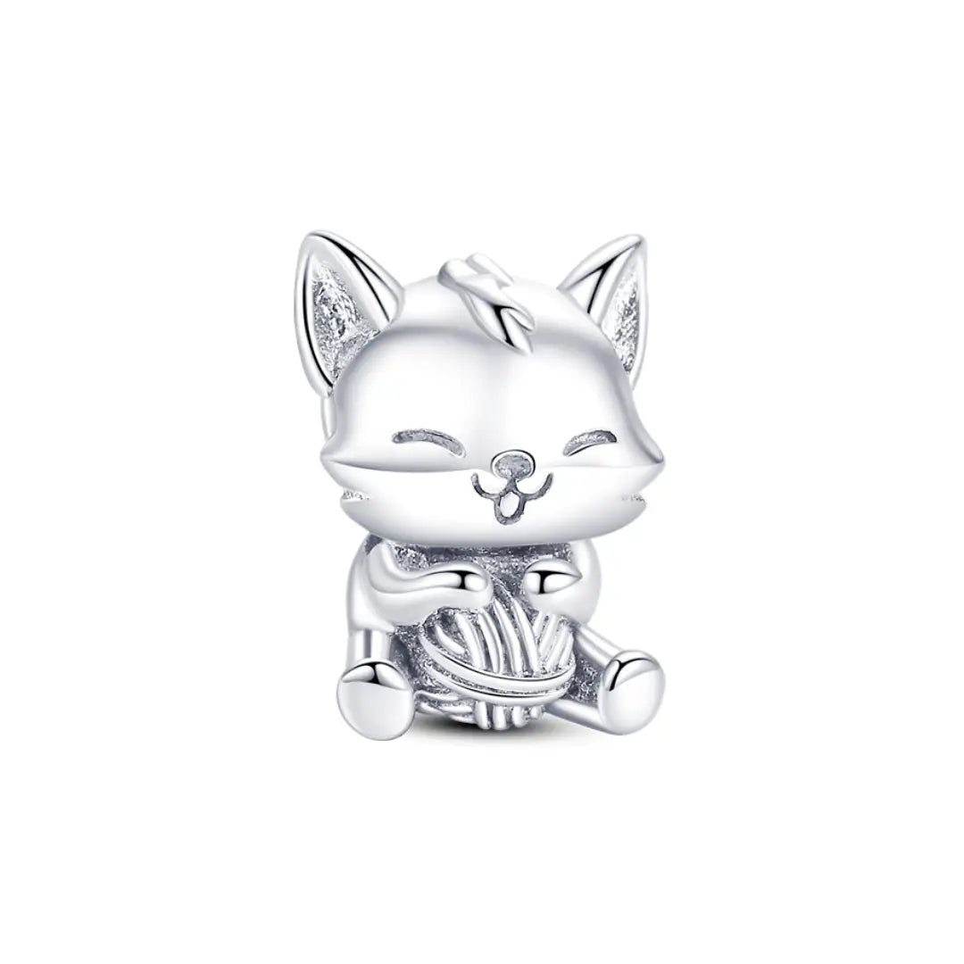 Cat and Yarn Charm