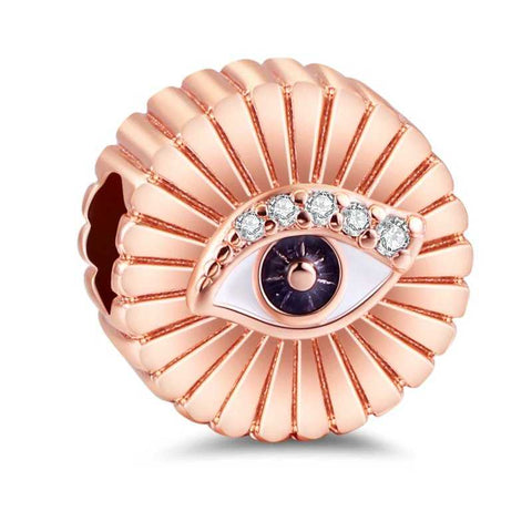 Precious Sister Heart Charm in Rose Gold and Silver with Love You Tag - Precious Sister Heart Charm in Rose Gold and Silver with Love You Tag