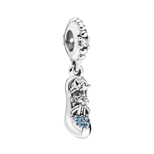 Cinderella- Glass Slipper & Mice Dangle Charm