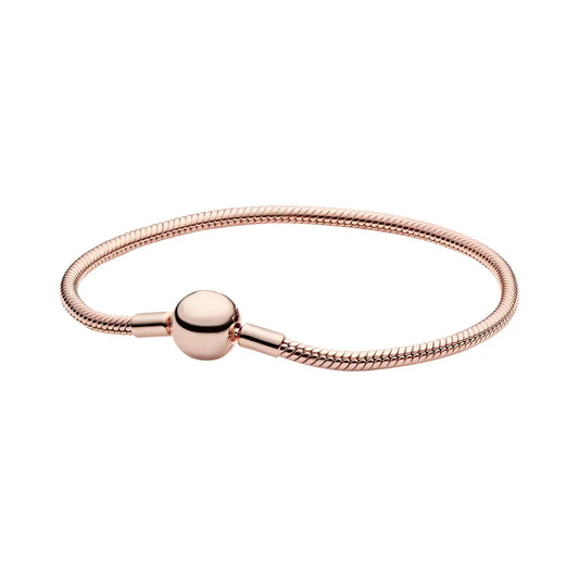 Classic Rose Gold Snake Chain Bracelet