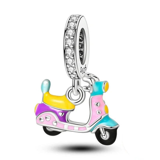 Colorful Scooter With Charm