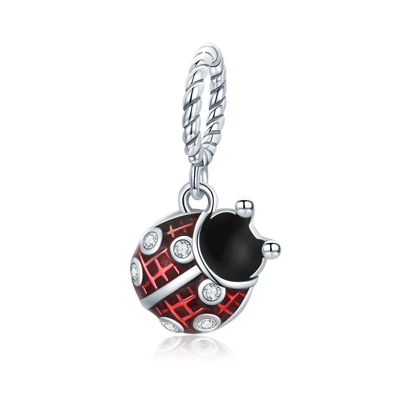 Crimson Elegance Ladybug Charm