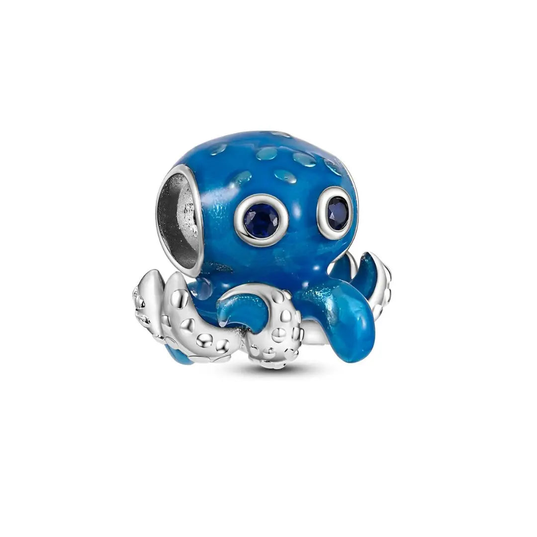 Ocean Bubbles & Waves Octopus Charm